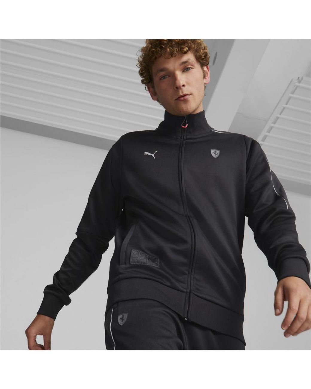 Puma ferrari best sale black track jacket