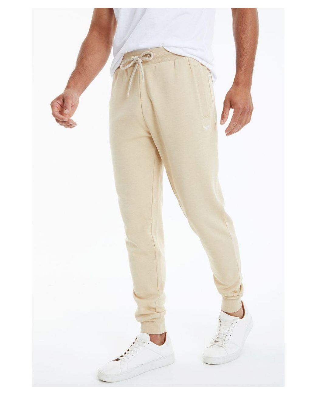 Men's Light Grey Cargo Style Joggers – Threadbare