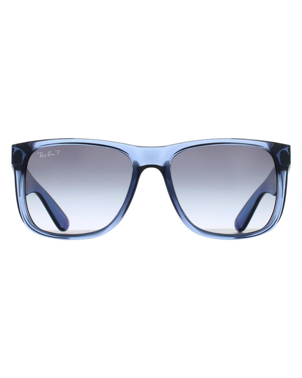 Ray-Ban Blue Rectangle Transparent Gradient Polarized Rb4165 Justin