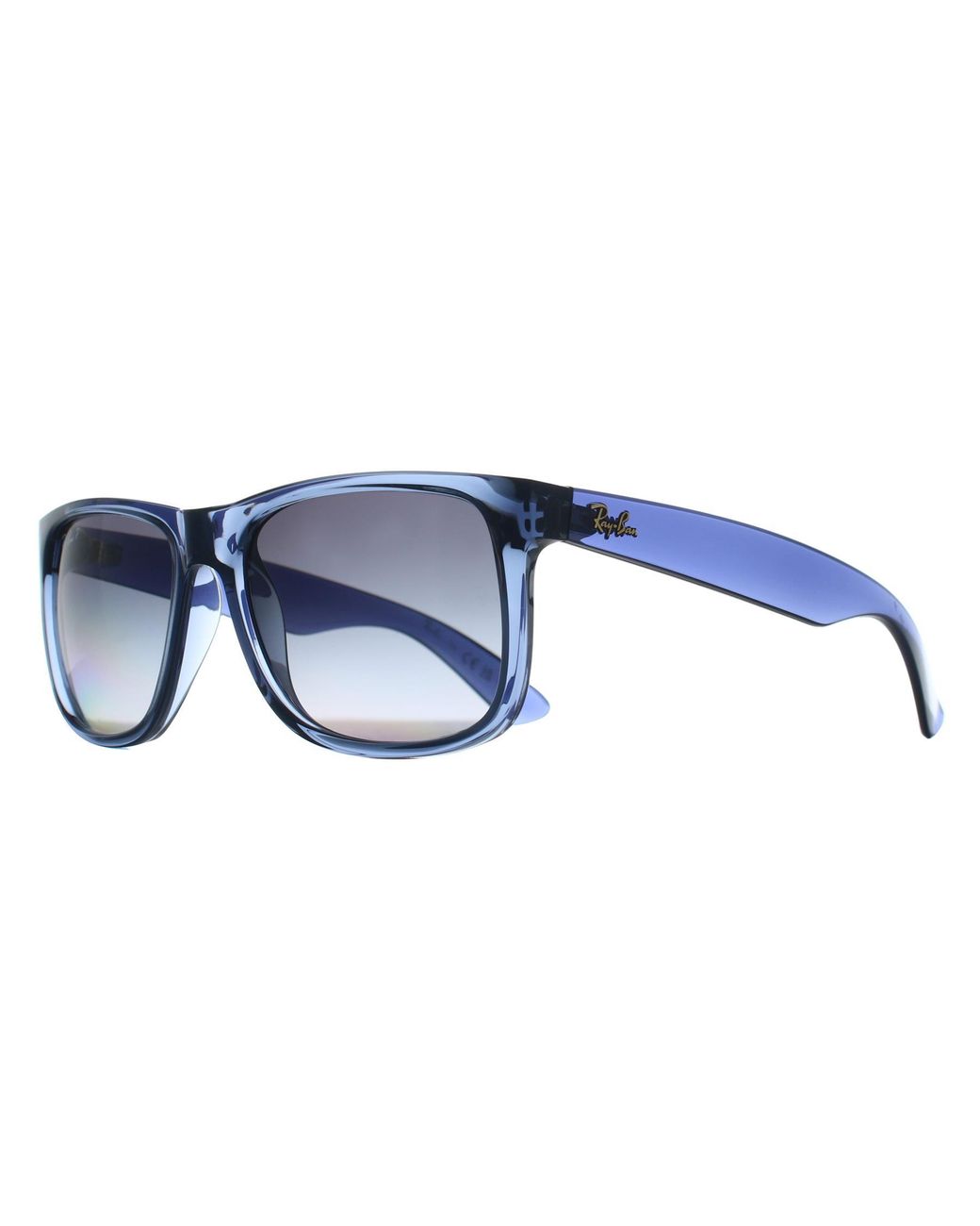 Ray-Ban Blue Rectangle Transparent Gradient Polarized Rb4165 Justin