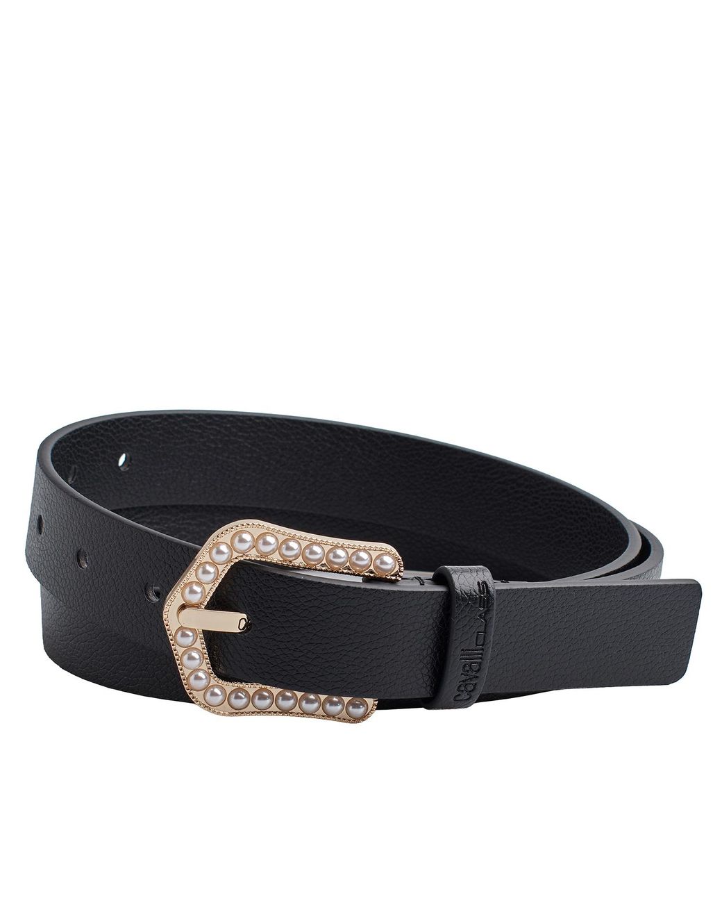 Roberto Cavalli Blue Belt With Pearl Buckle Ccbt0023