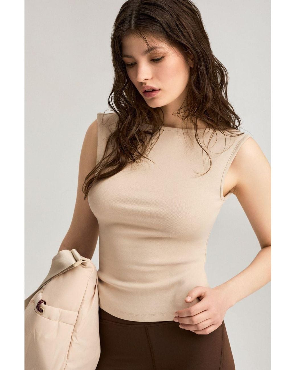 Grimelange Natural Regular Fit Pull-On Blouse