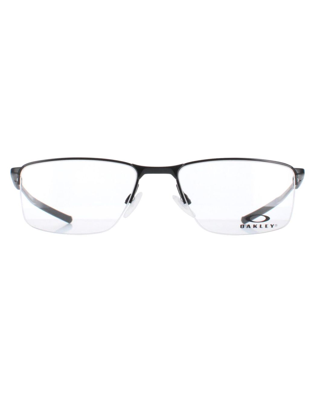 Oakley Brown Half Rimless Polished Ox3218 Socket 5.5 Metal for men