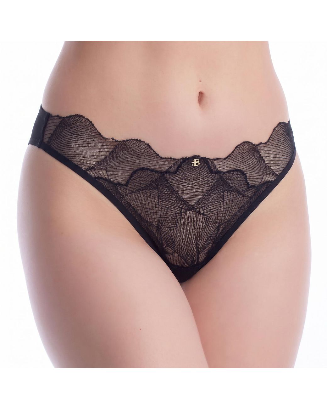 Boss Purple Lace Thong 50556289