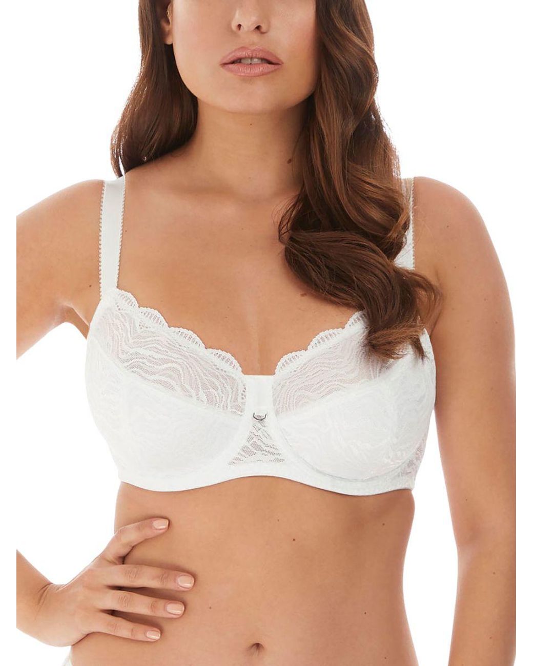 Fantasie White Impression Average Coverage Bra Nylon