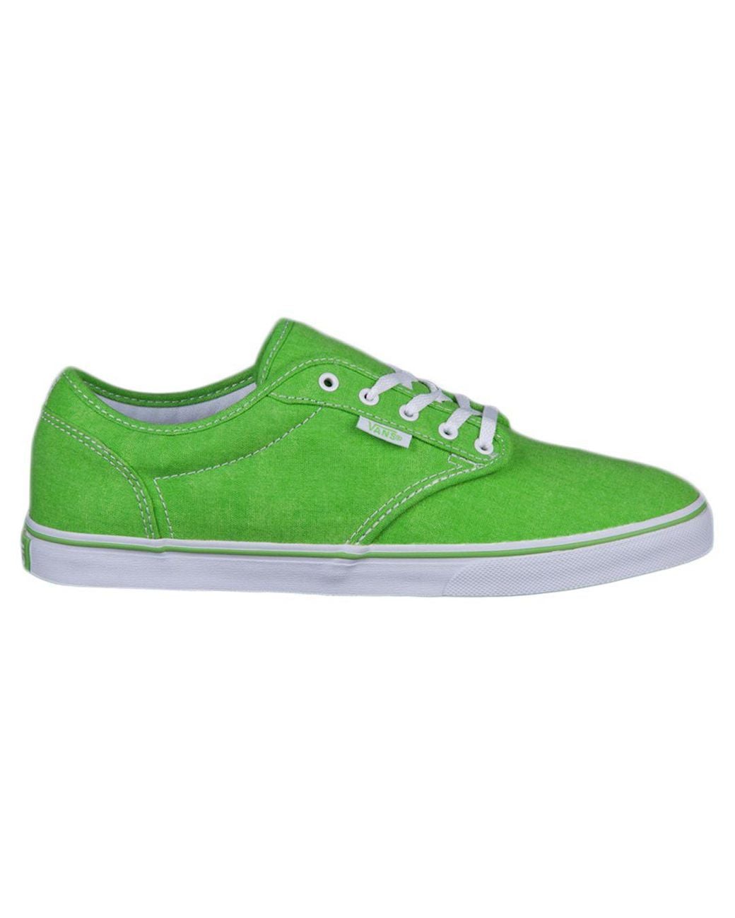 Vans Green Atwood Low Plimsolls Canvas