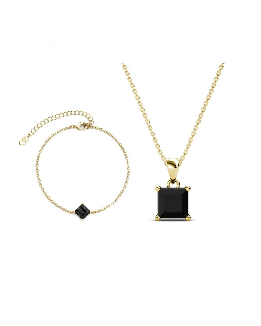 Myc Paris Metallic Einfaches Quadratisches Handschellen-Set