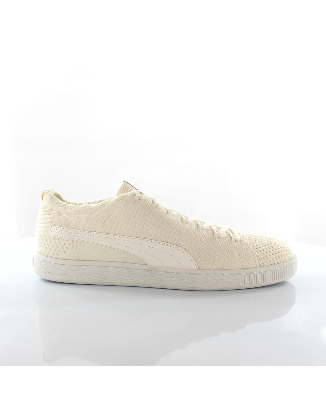 PUMA White Basket Evoknit 3D Off Trainers for men