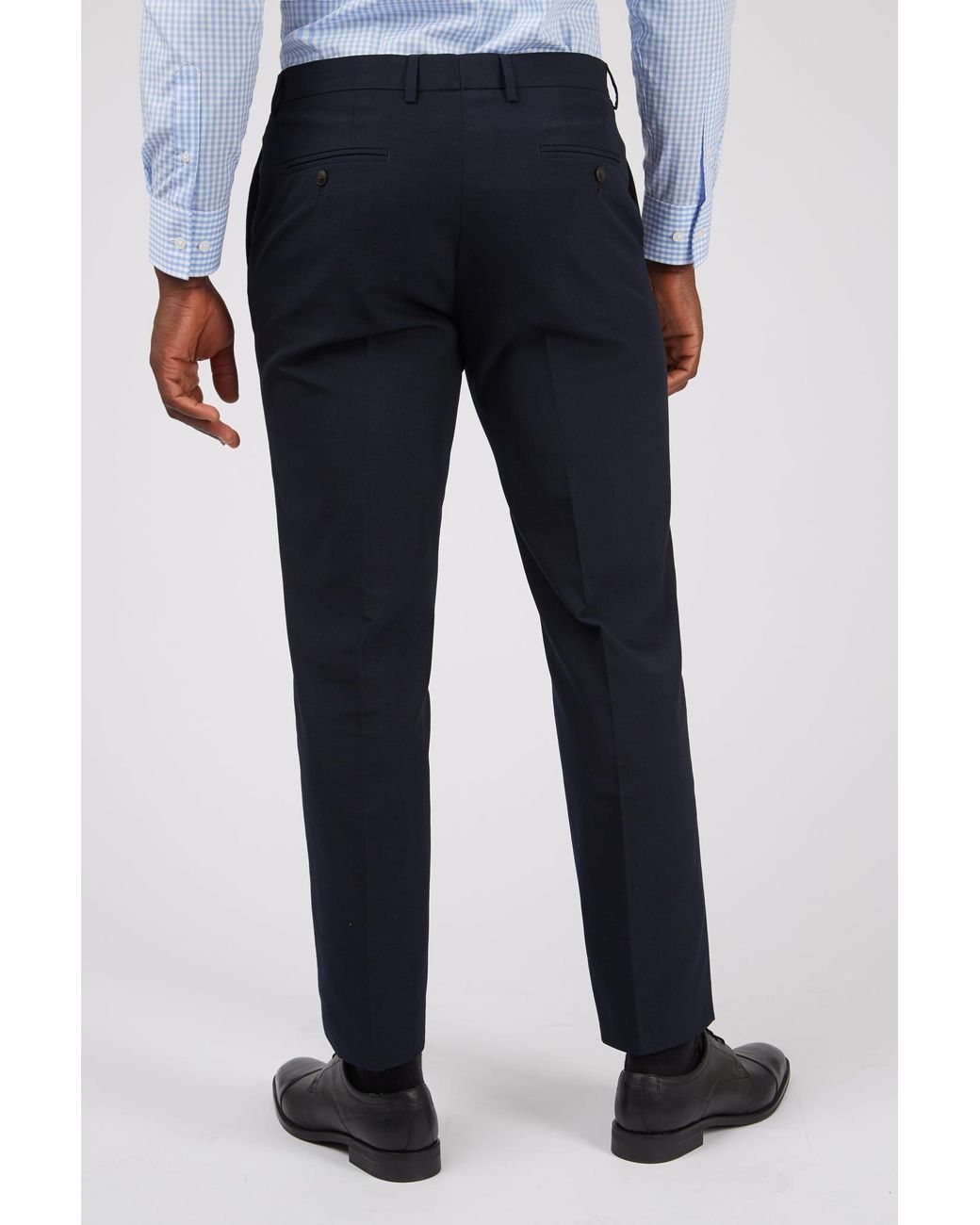 Limehaus Black Regular Fit Trousers for men