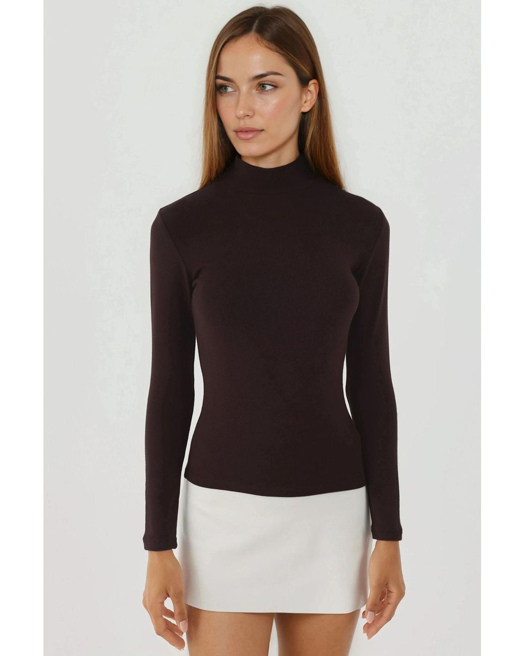 Hiccup Black Ultra Soft Touch Slim Fit Turtleneck Knitted Top