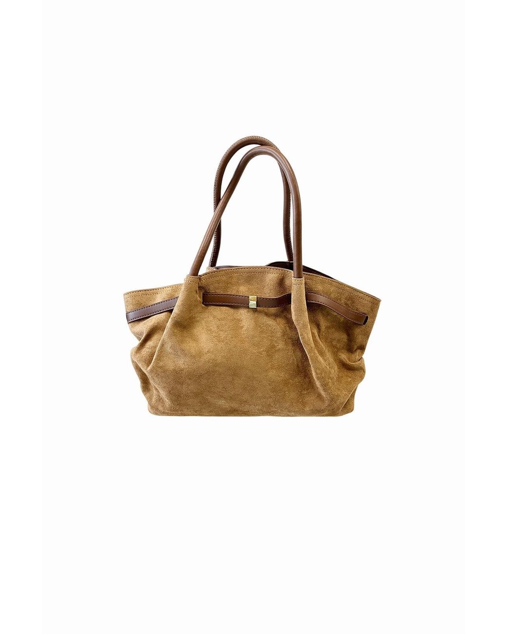 SVNX Natural Vintage Soft Faux Suede Shoulder Bag