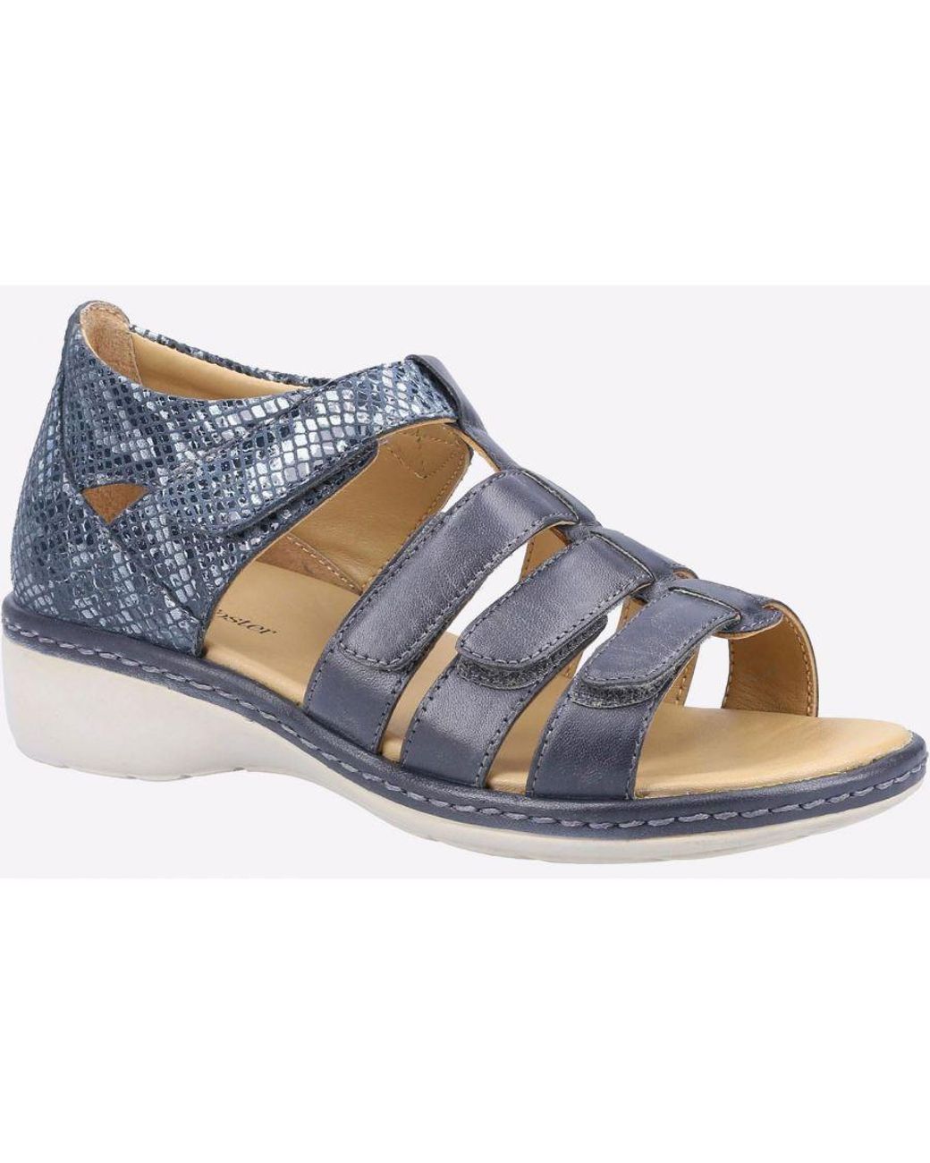 Fleet Foster Blue Julie Memory Foam Sandals