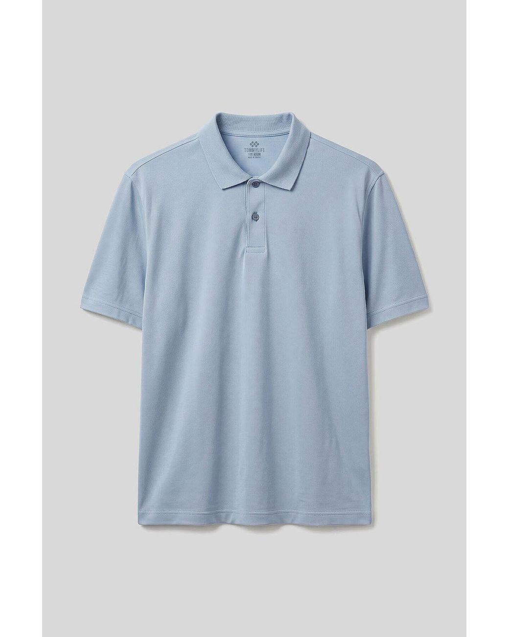 TOMMY LIFE Blue Cotton-Blend T-Shirt for men