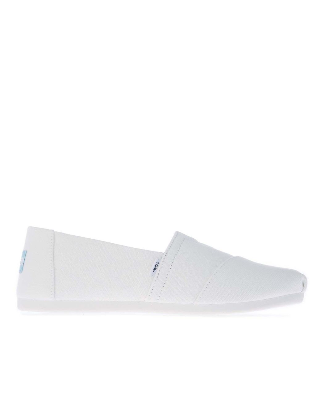 TOMS White Recycled Cotton Alpargata Espadrille Pumps