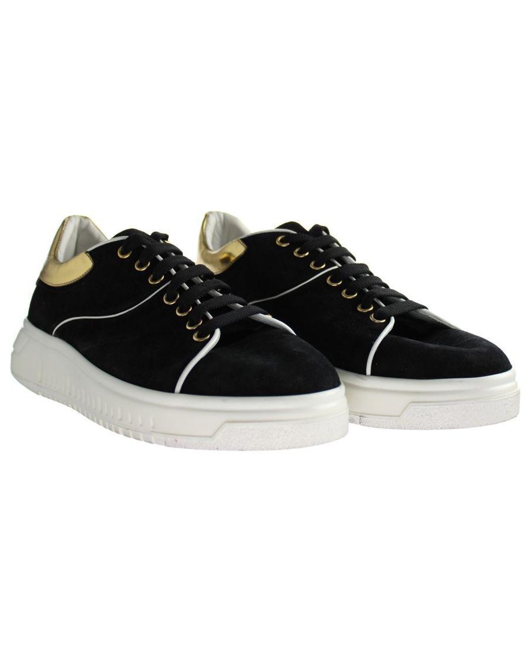 Armani Black Emporio Trainers