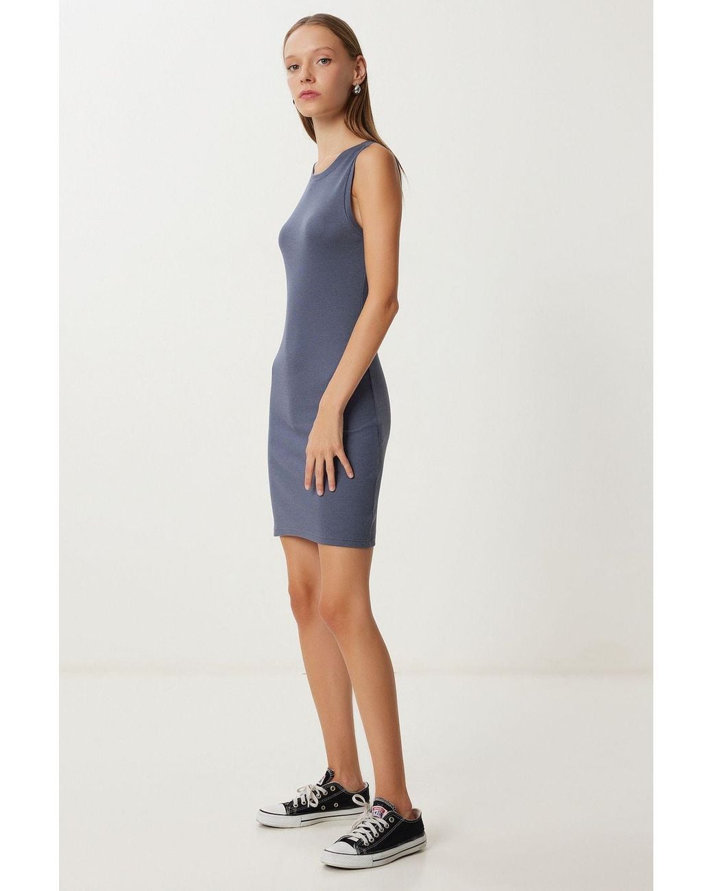 Happiness İstanbul Blue Bodycon Mini Dress