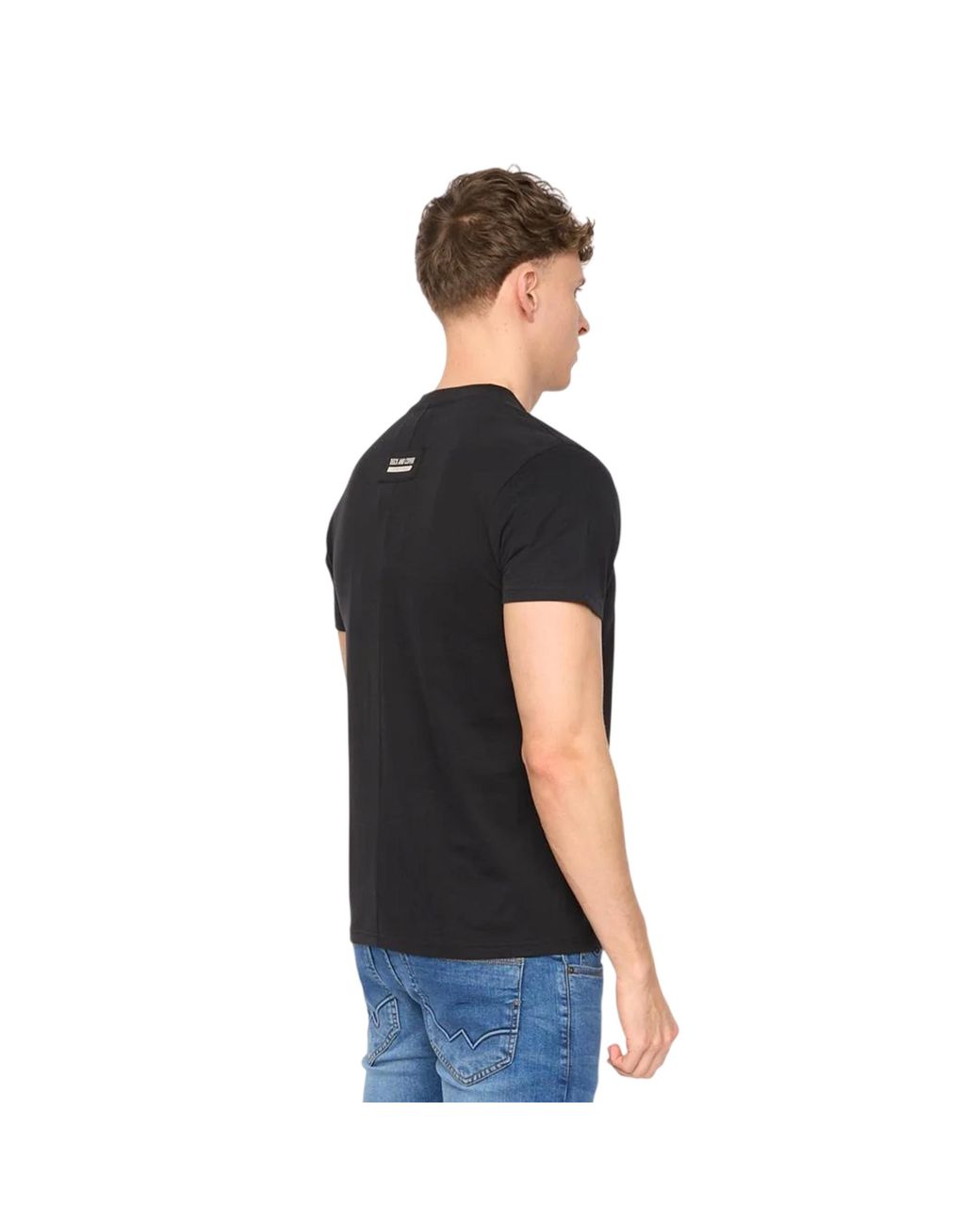 Duck and Cover Black Stoneham Brushed Cotton T-Shirt for men