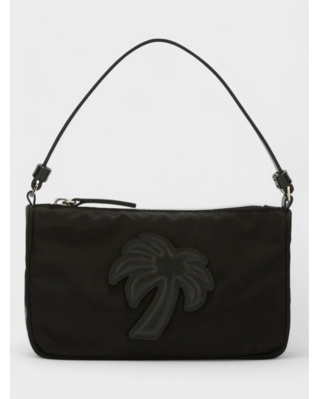 Palm Angels Black Big Nylon Pouch