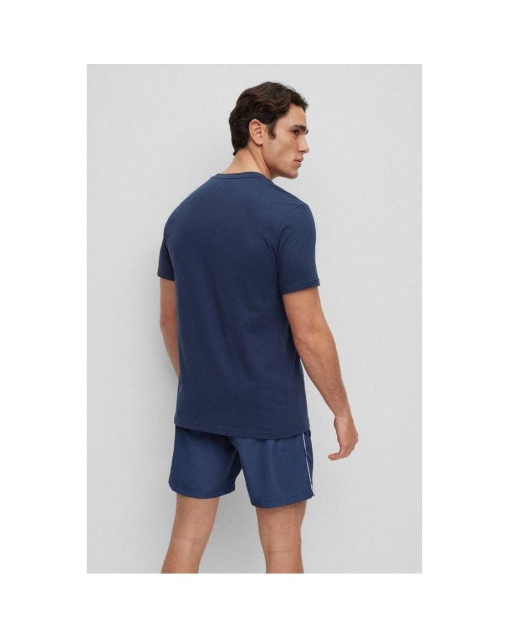 Boss Blue Rn Center Logo T-Shirt 50491706 for men
