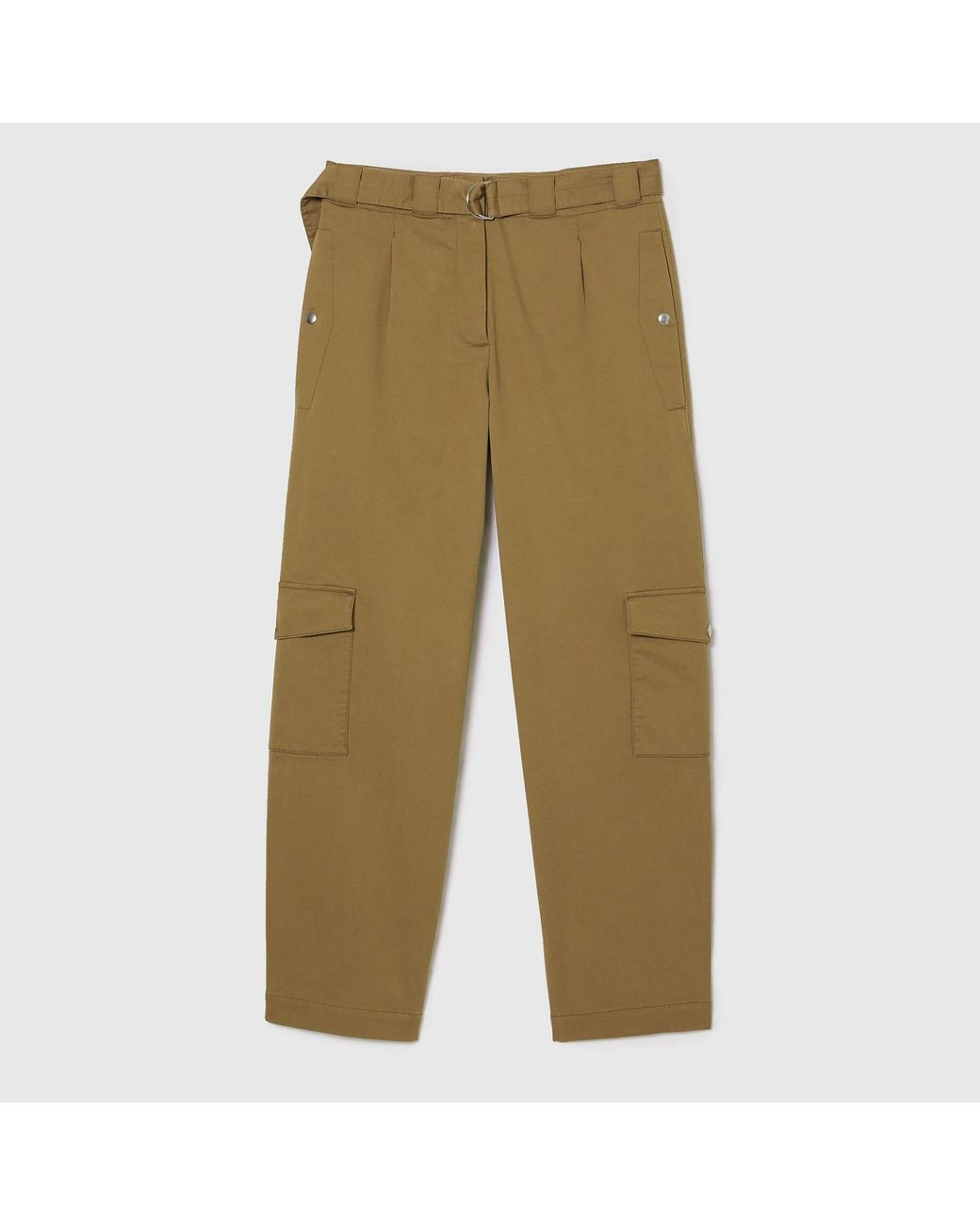 Lacoste Green Cotton Gabardine Cargo Pants