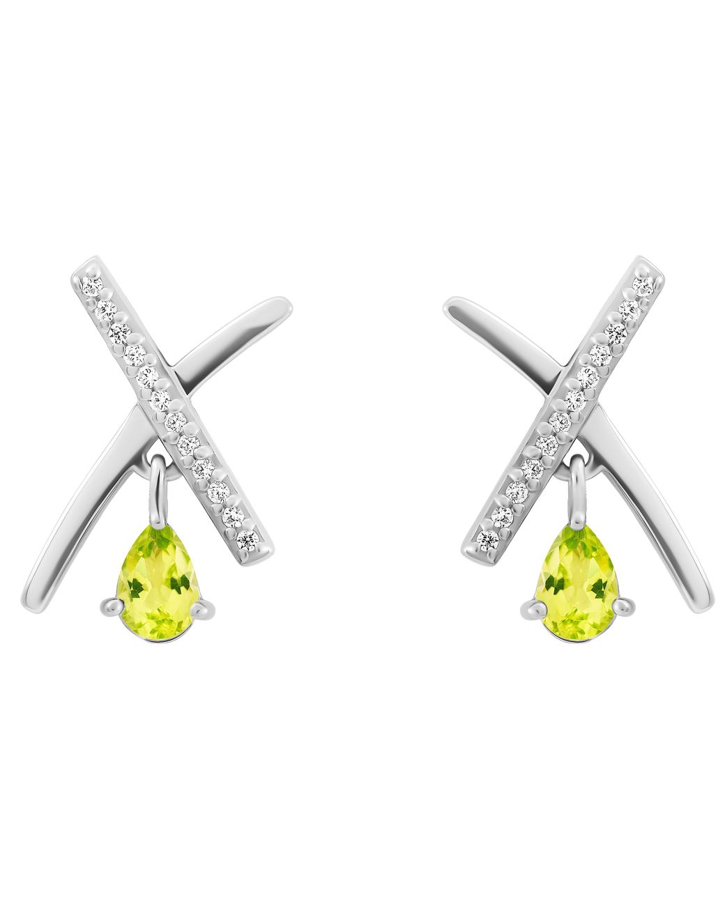 Orphelia Blue 'Charlotte' 925 Sterling Drop Earrings