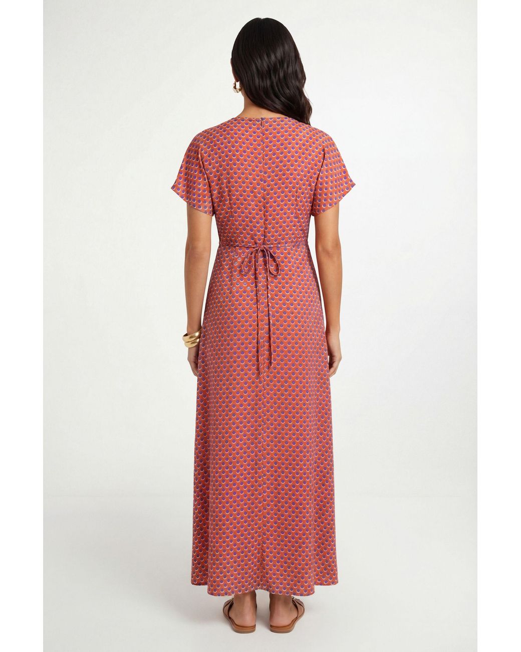 Wallis Red Summer Polka Dot Maxi Dress