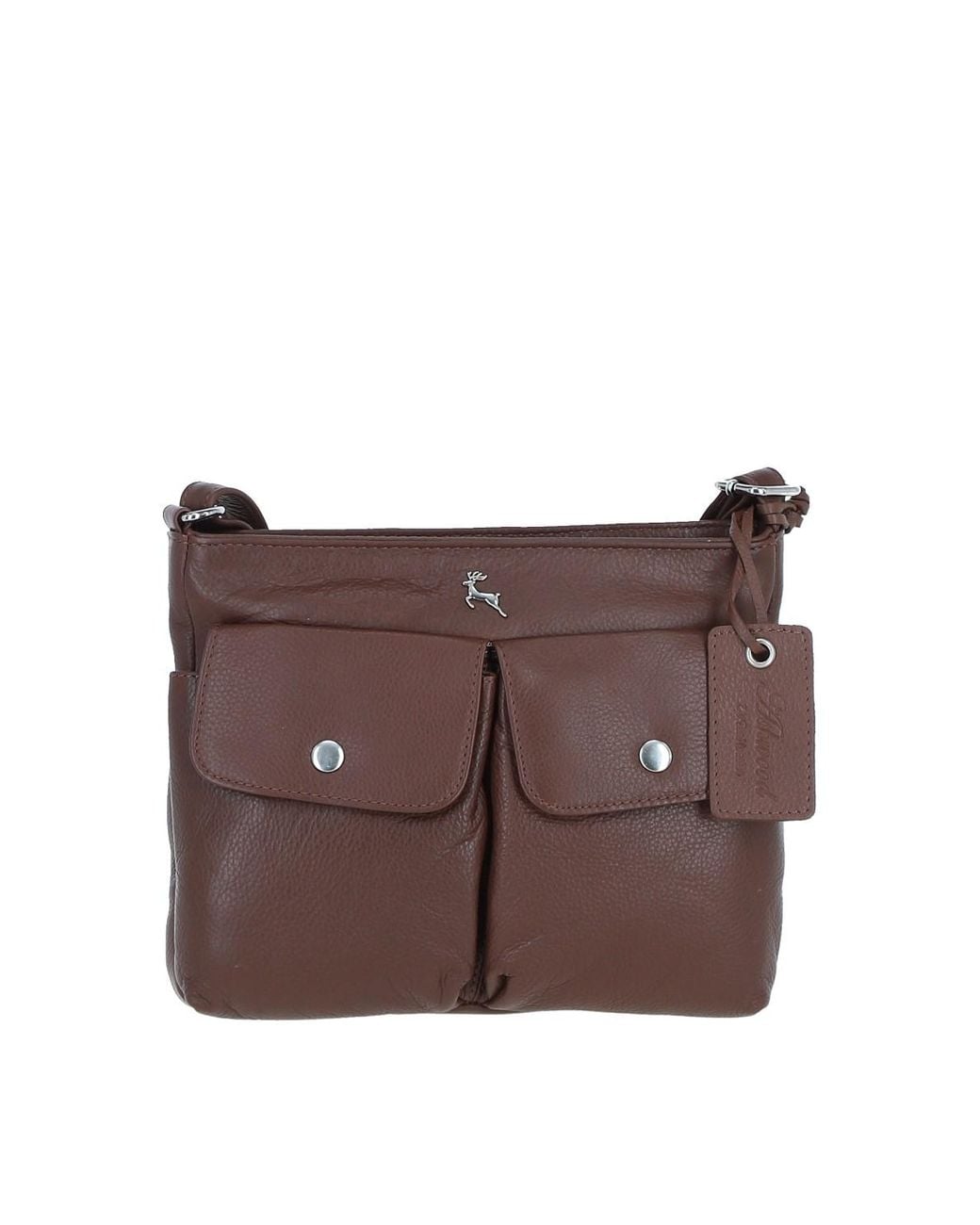 Ashwood Leather Purple 'Cardiff' Real Crossbody Bag
