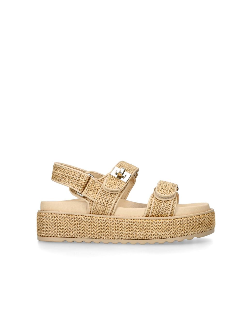 Steve Madden Natural Bigmona Raffia Sandals