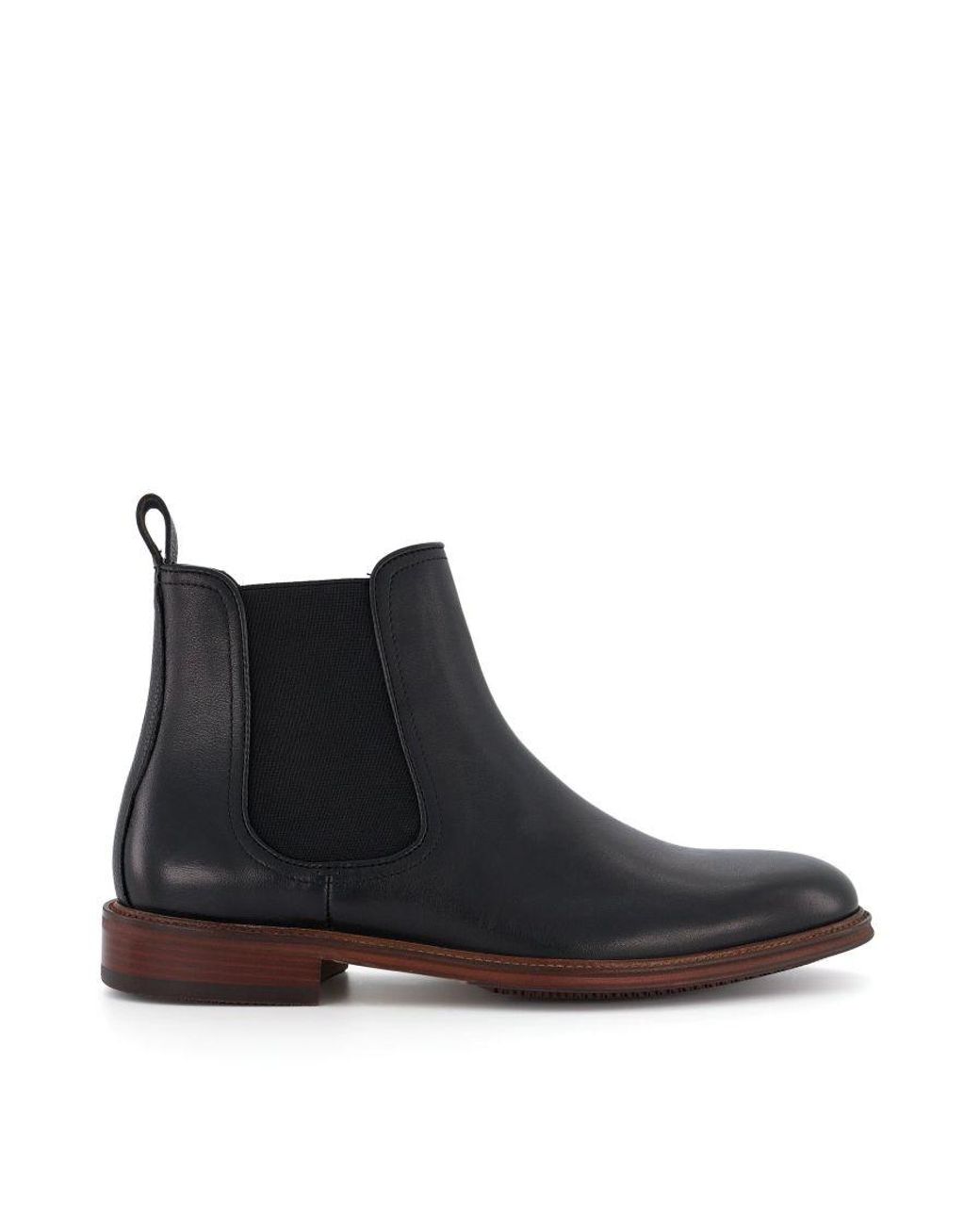 Dune Black Characteristic Smart Chelsea Boots for men