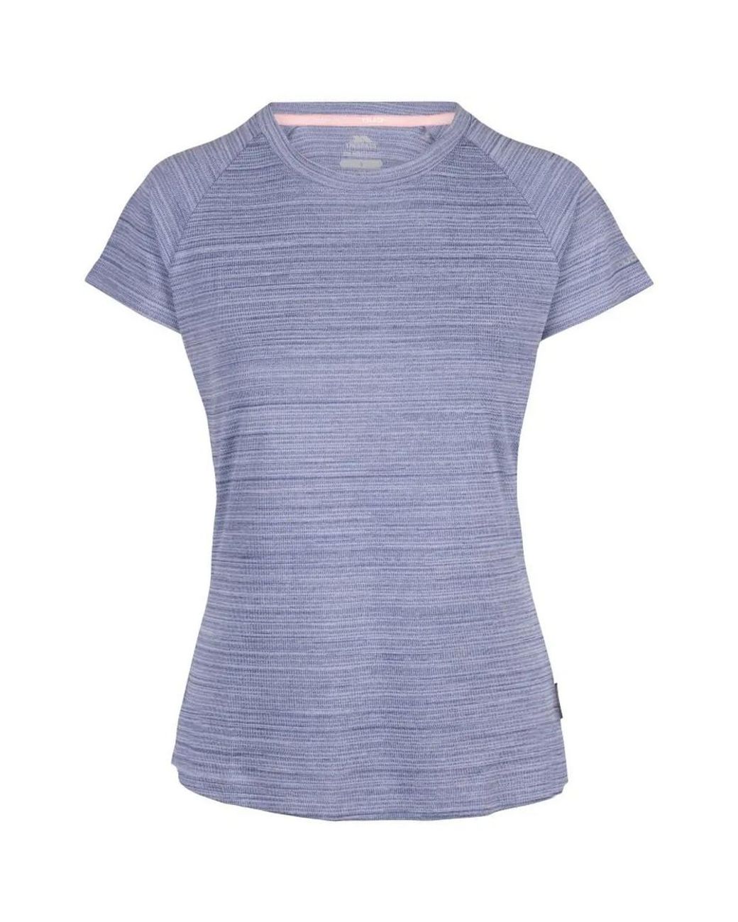 Trespass Blue Ladies Vickland Tp75 Active T-Shirt (Denim Marl)