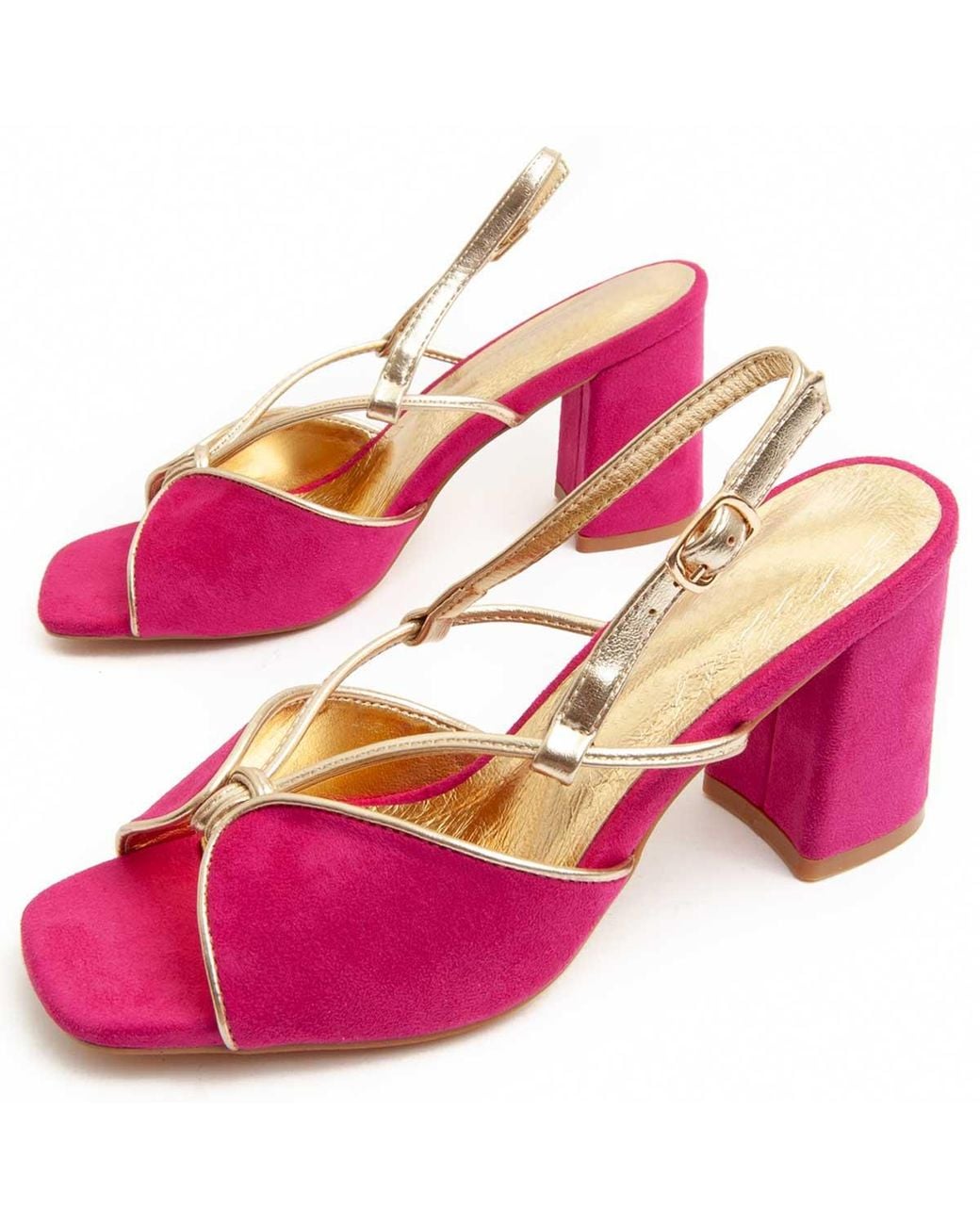 Montevita Pink Heel Sandal Sanndal6