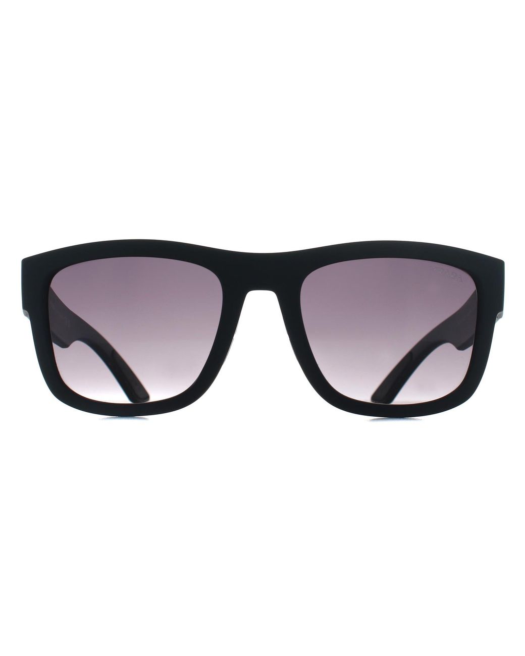 Prada Sport Black Rectangle Matte Gradient Ps01Zs for men