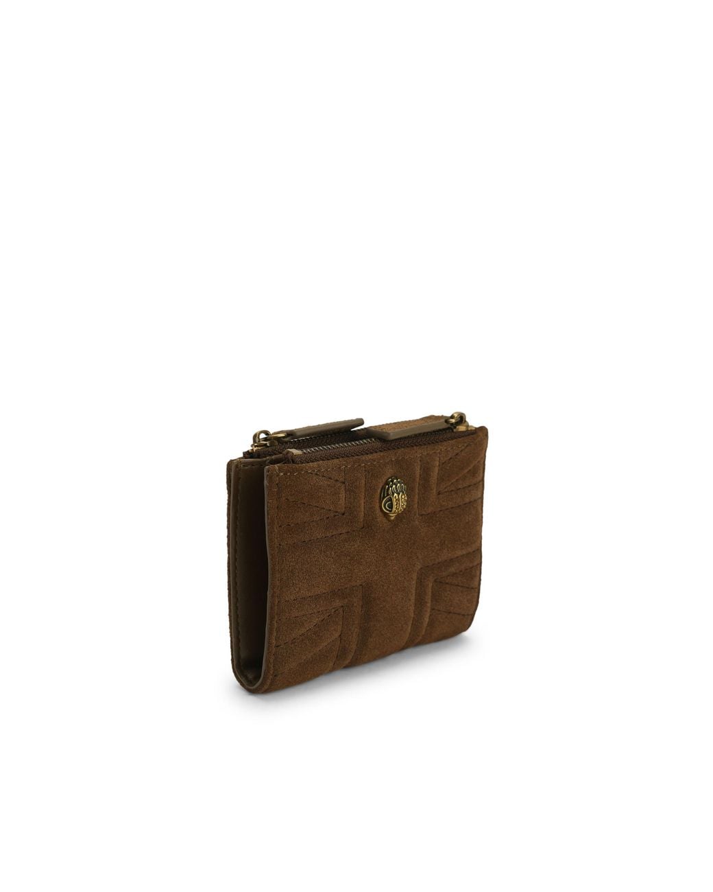 Kurt Geiger Brown Suede Uj Mini Purse