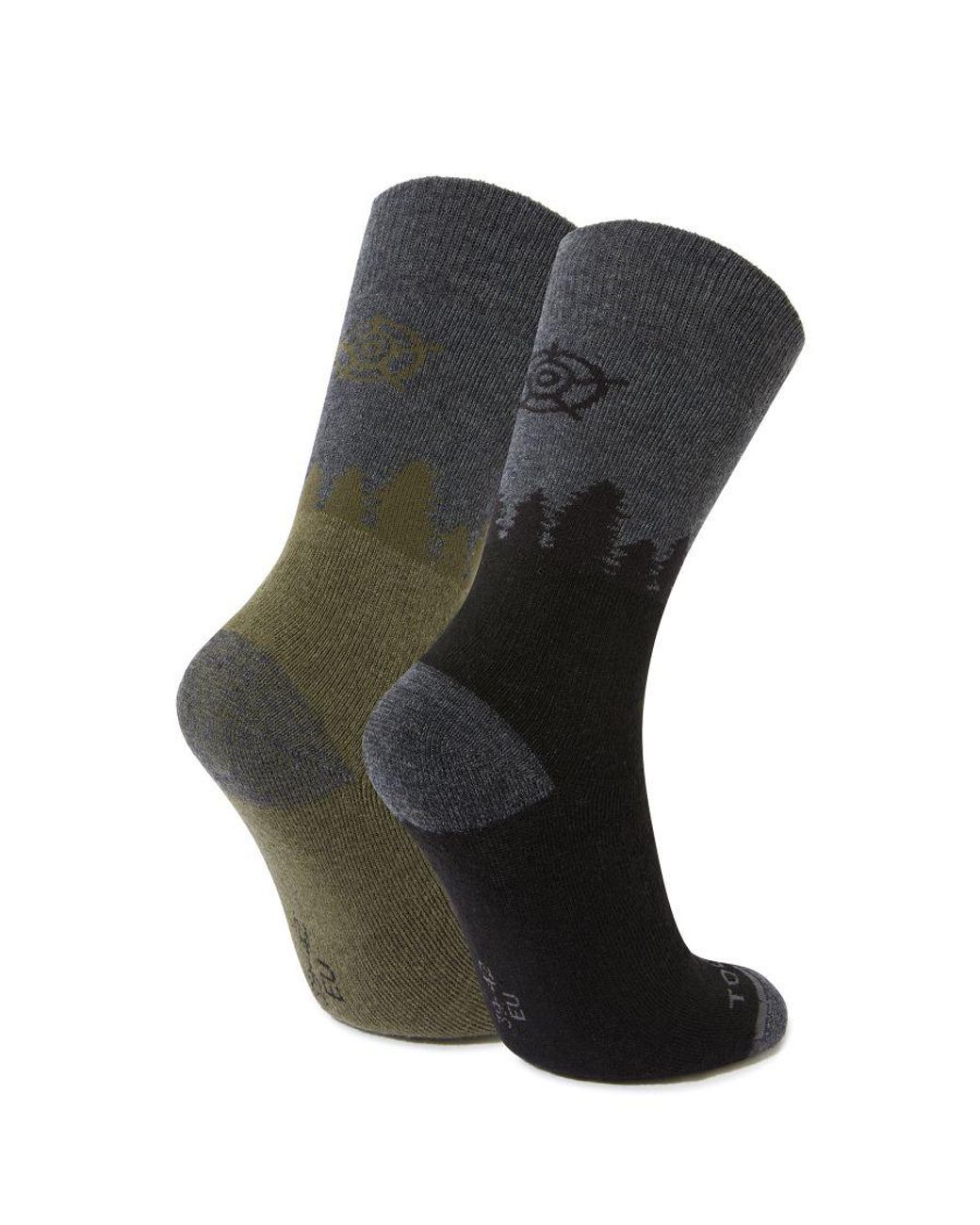 TOG24 Black Krems Trek Socks/Khaki