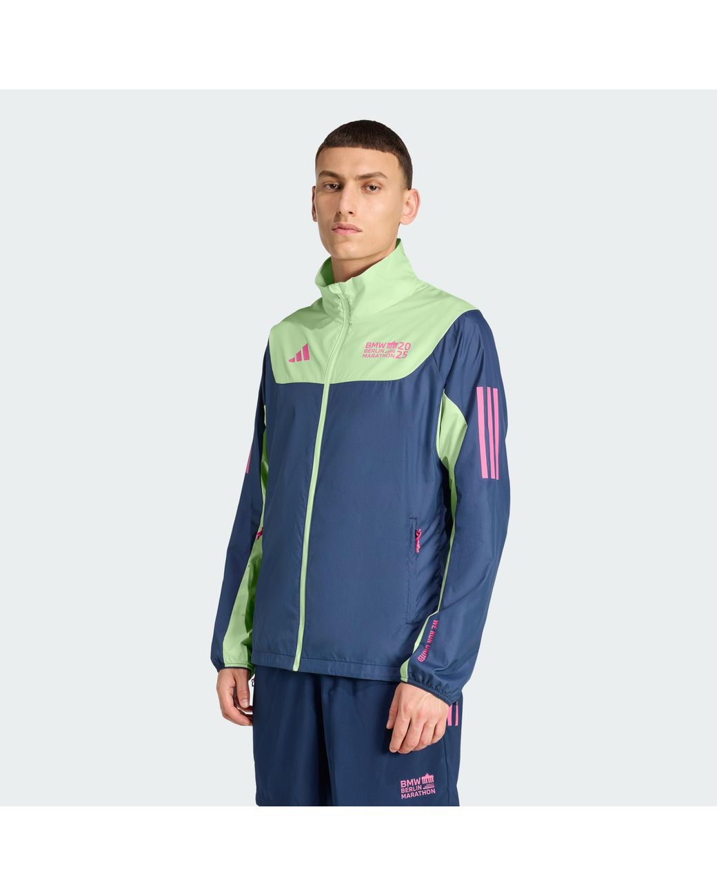 Adidas Originals Blue Bmw Berlin-Marathon 2025 Legends Jacket for men