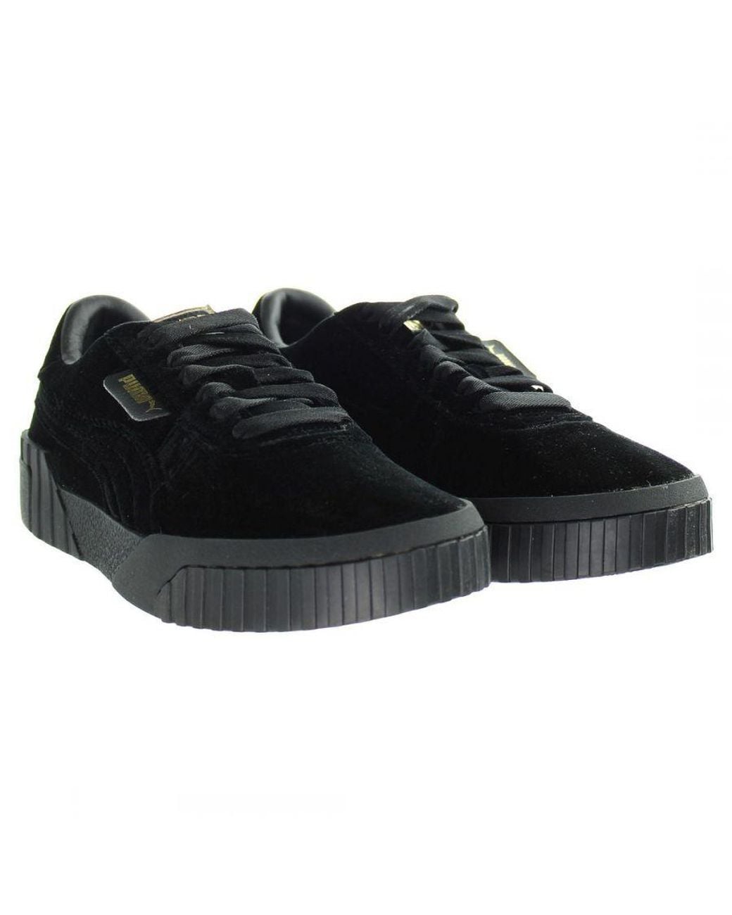 PUMA Black Cali Trainers Velvet