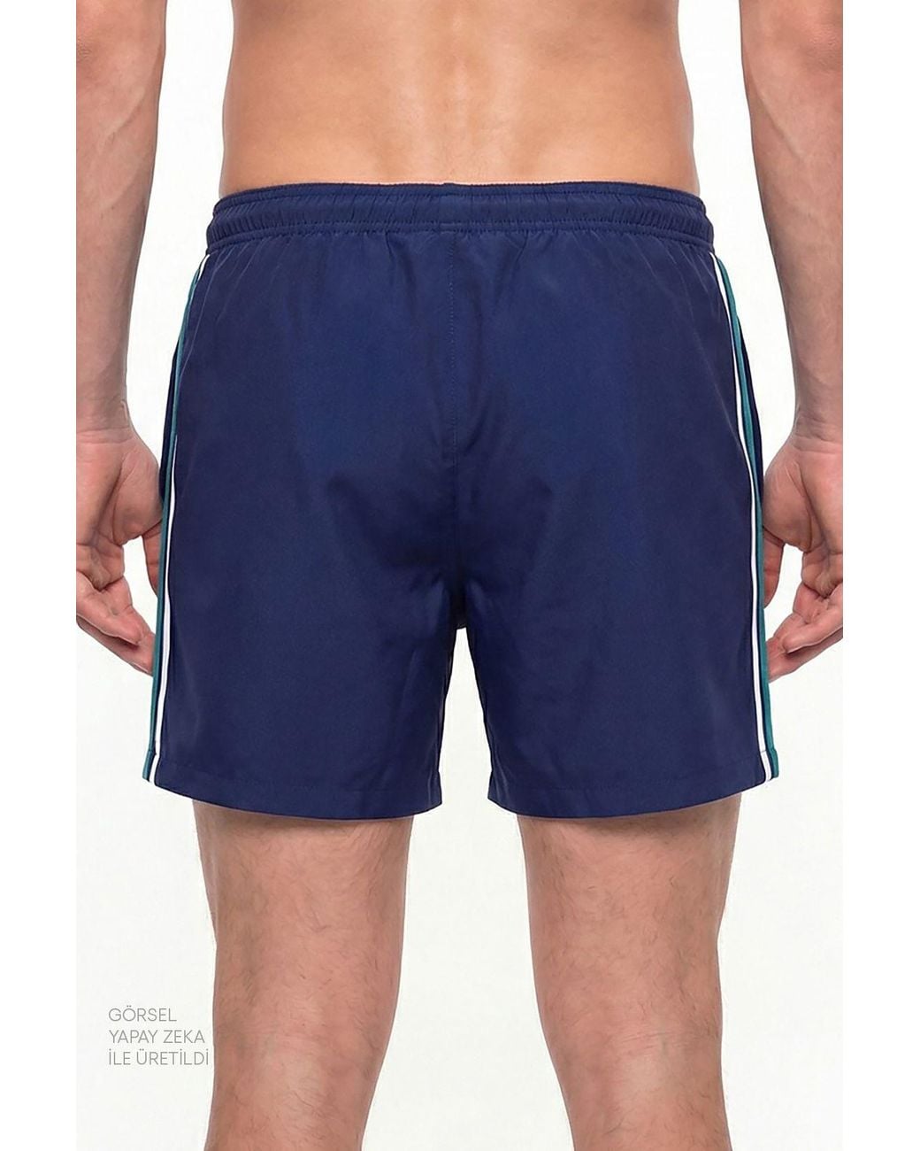 Penti Blue Retro Tennis Swim Shorts for men
