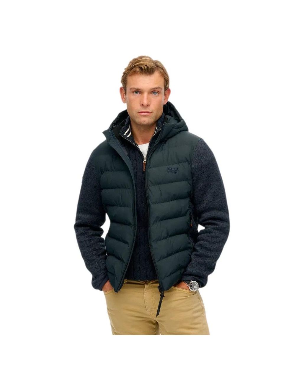 Superdry Herenvest Storm in het Blue voor heren