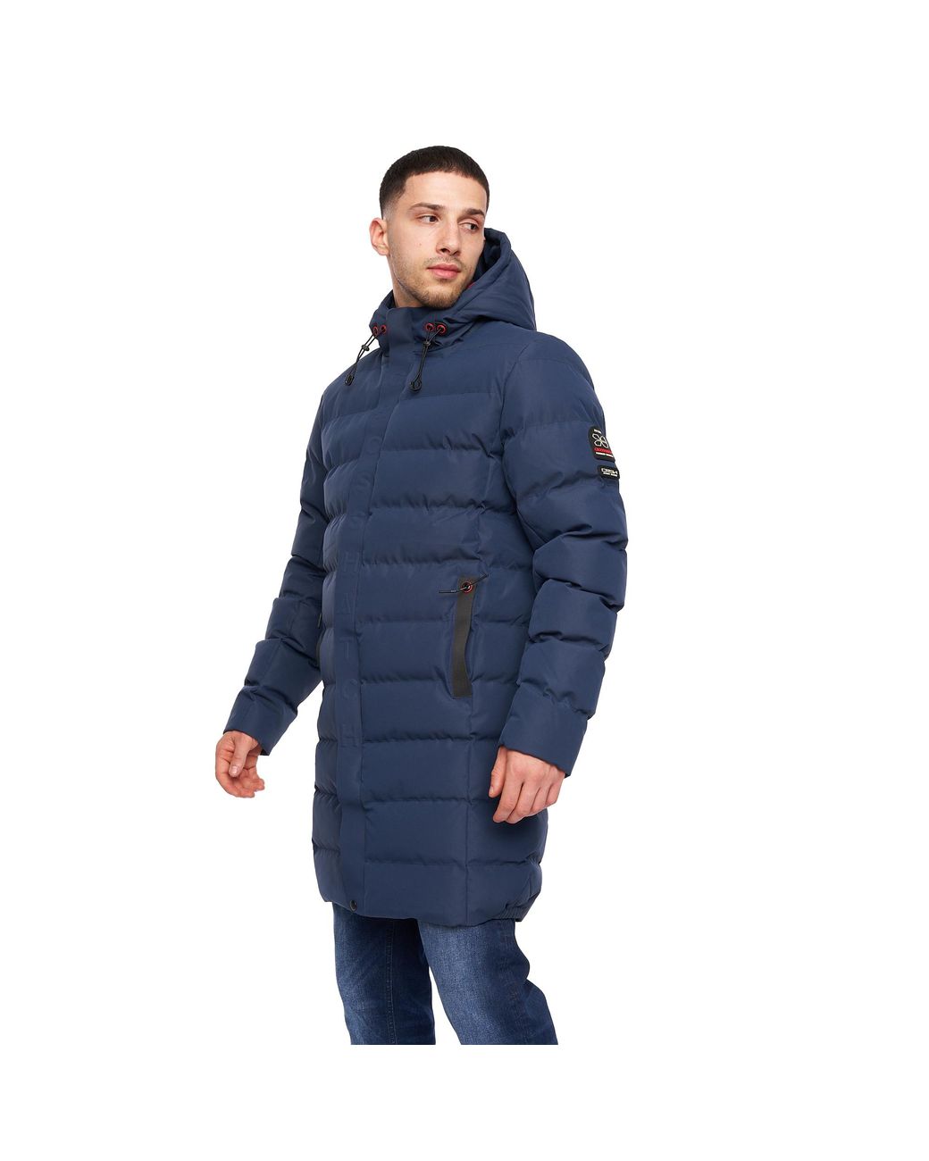 Crosshatch Blue Longkamp Jacket for men