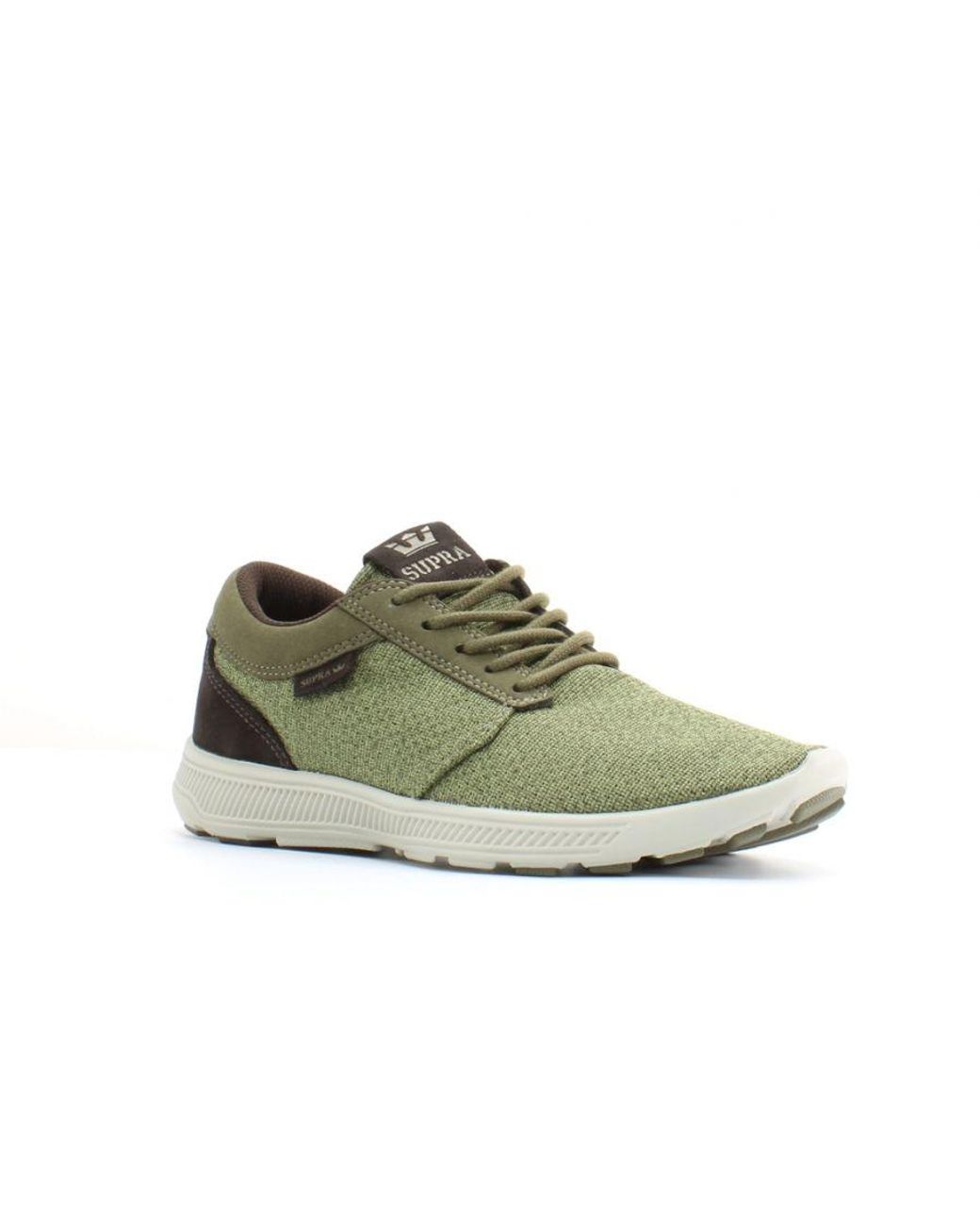 Supra Green Hammer Run Textile Lace Up Trainers 08128 357 for men