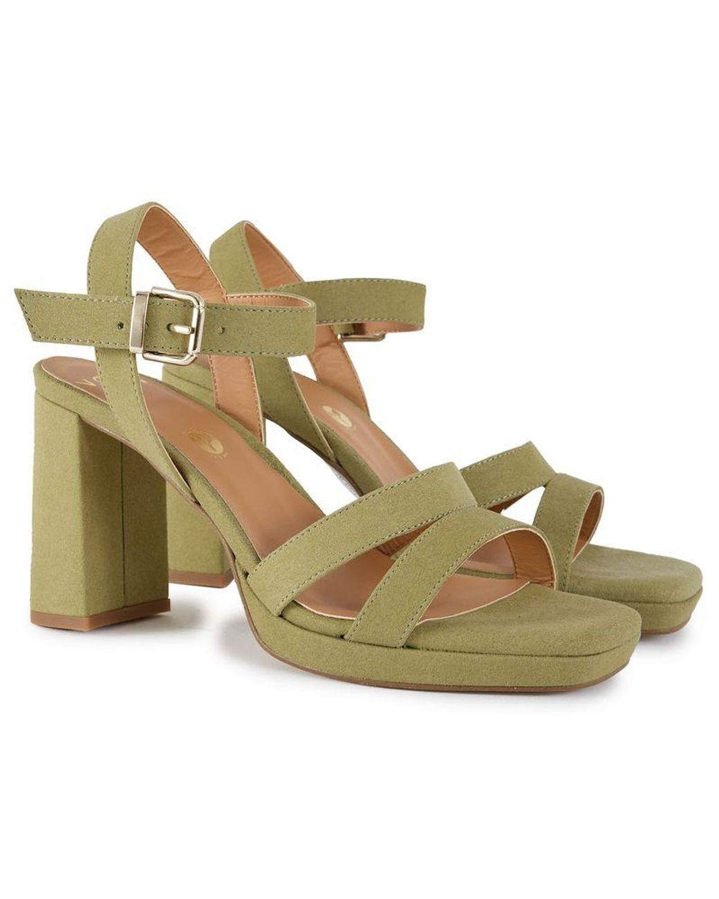 V.Gan Metallic Vegan Tulsi Platform Heel Sandals