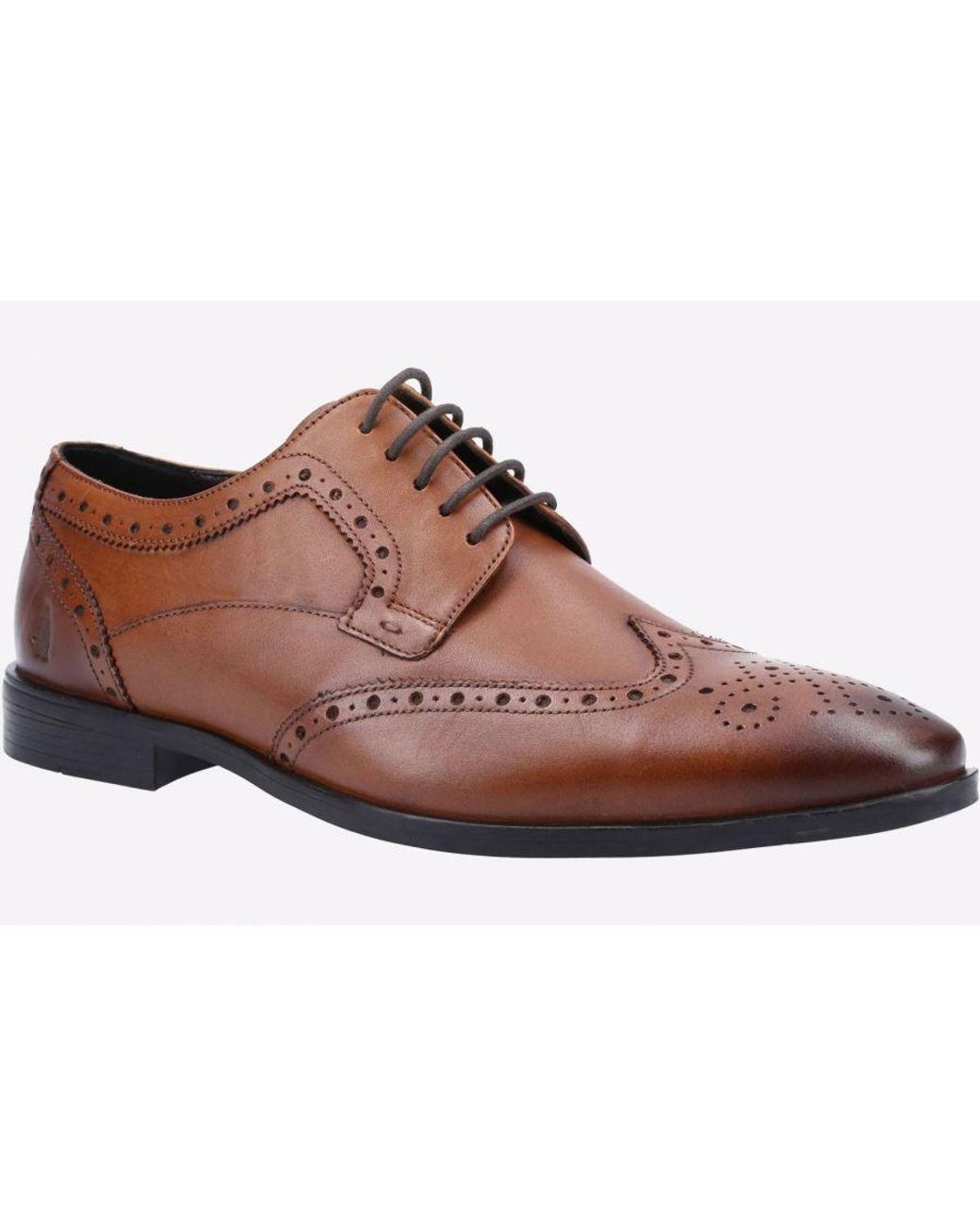 Hush Puppies Brown Elliot Brogue Memory Foam for men
