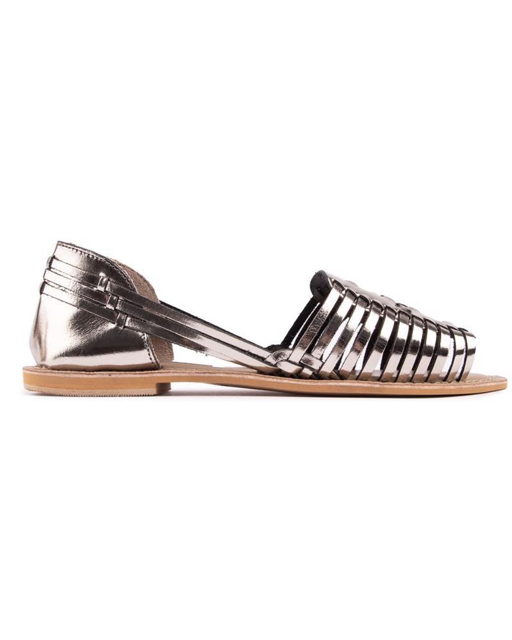 SOLESISTER Black Tara Flat Sandals