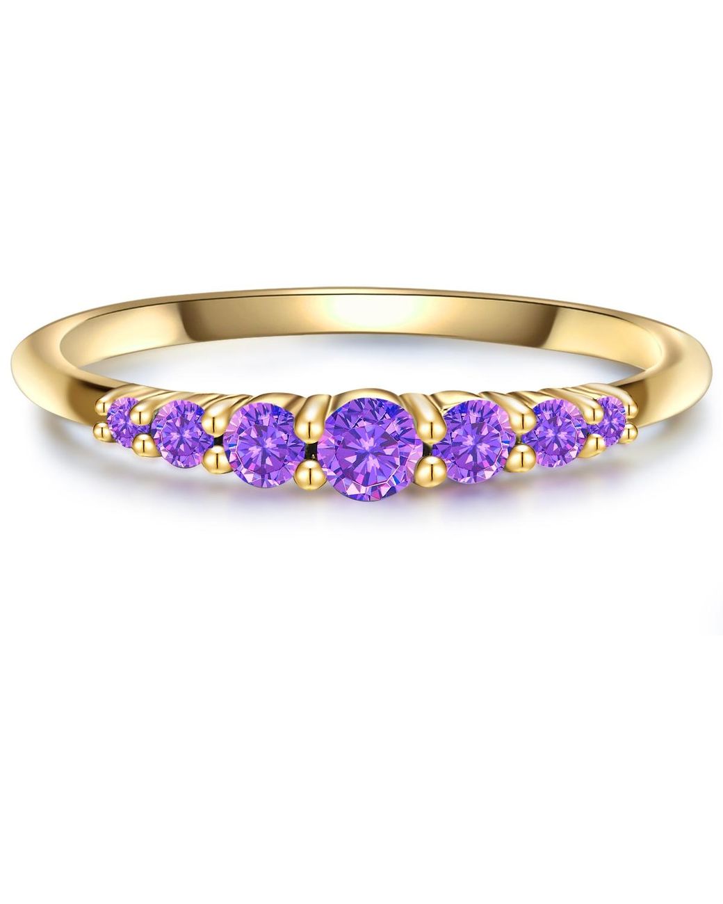 Glanzstücke München Purple Sterling Ring