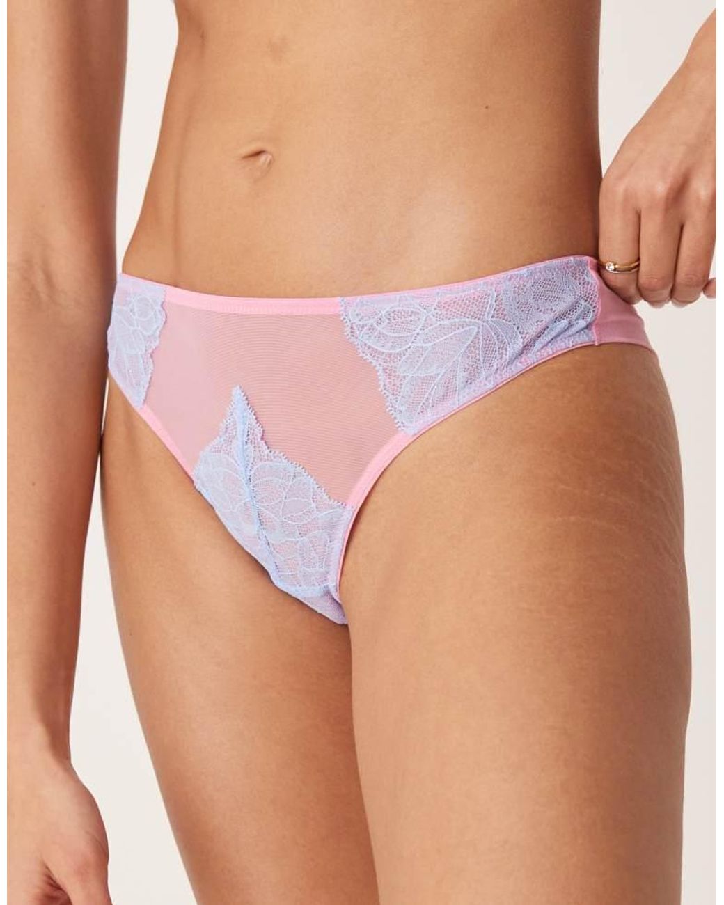 Dora Larsen Multicolor Annabel Lace Thong