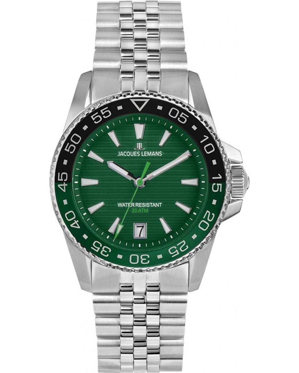 Jacques Lemans Green 1-2205J Liverpool Diver Watch for men