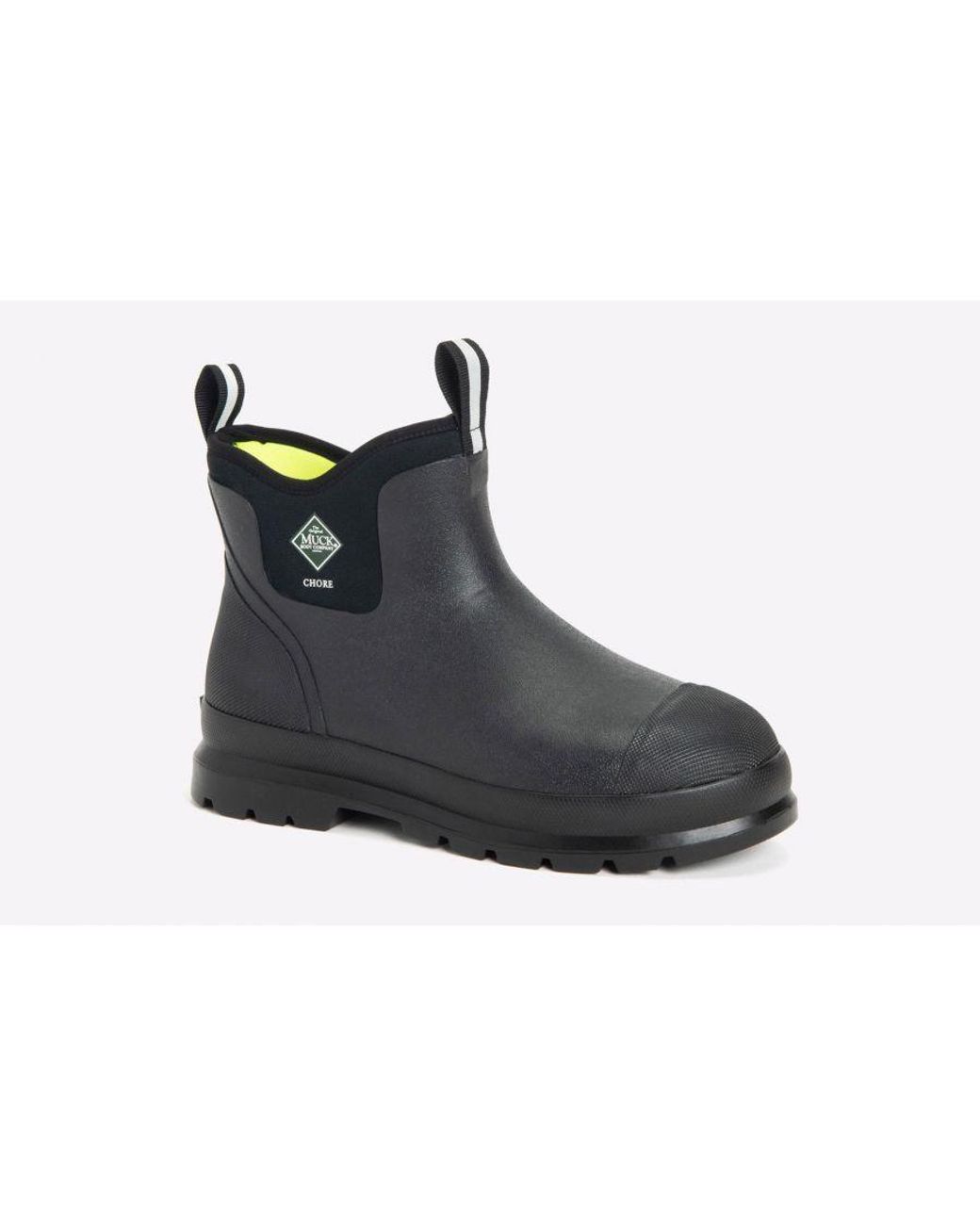 Muck Boot Black Chore Classic Waterproof Chelsea Workboots for men