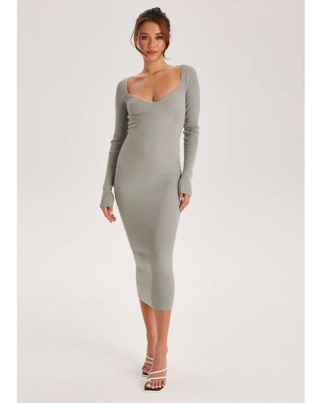 Urban Bliss Natural Square Neck Dress