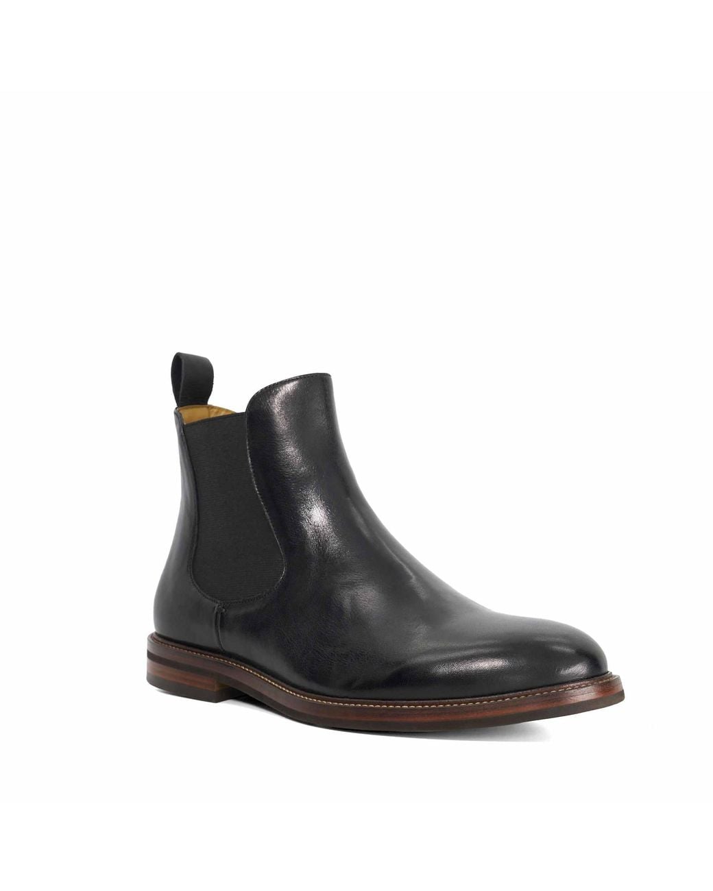 Dune Black Maisen Leather Formal Chelsea Boots for men