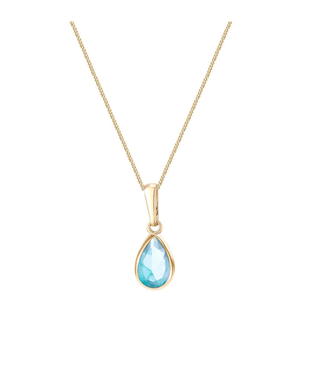 The Jewellery Stockroom Metallic 9Ct Birthstone Stud Earring And Pendant Necklace Set March